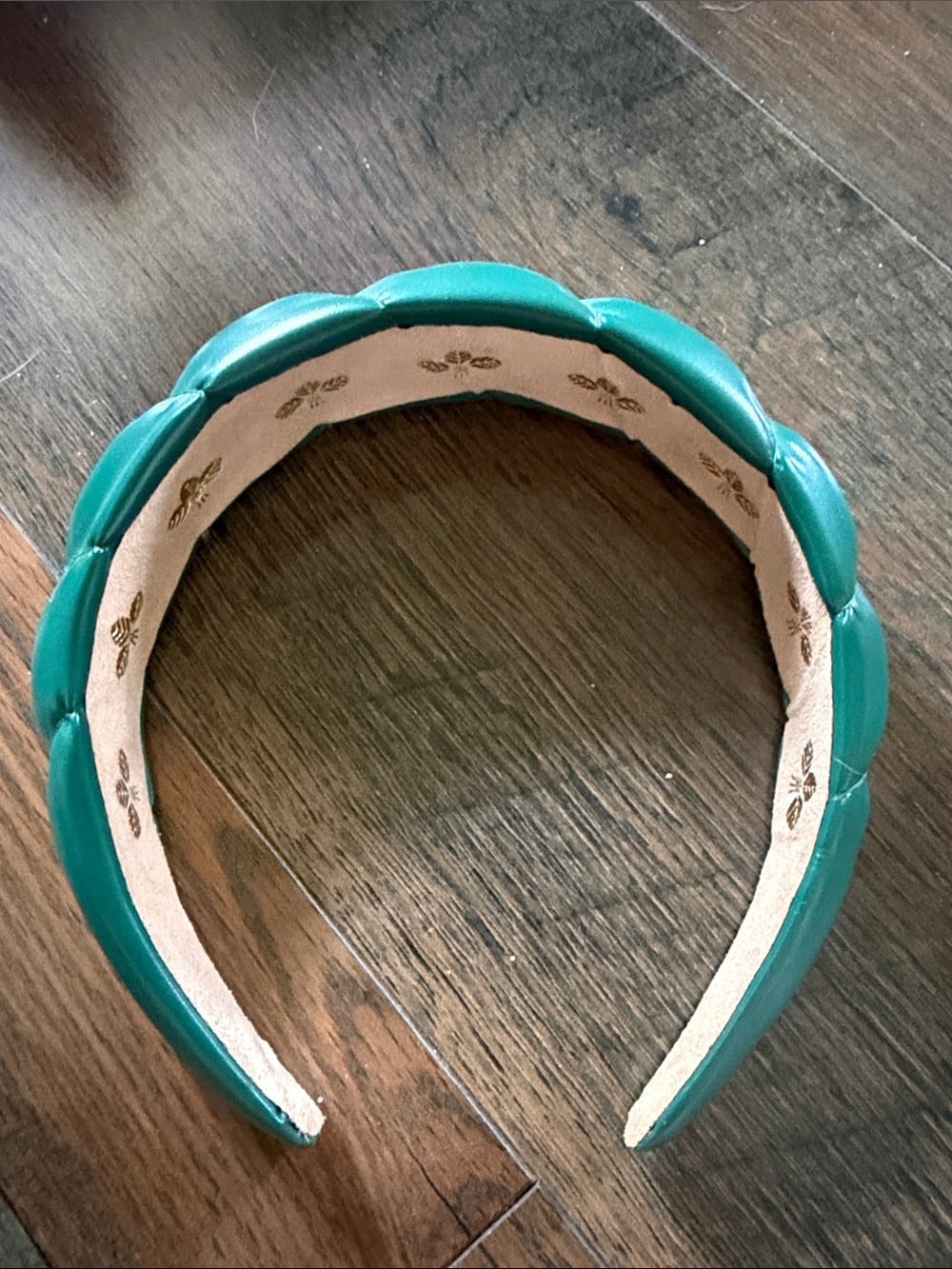Emerald Green Padded Scallop Headband
